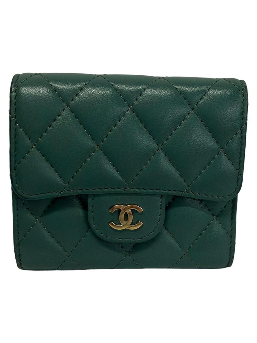 Chanel Matelasse Blue Green Lambskin #358431C83B
